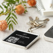 Qr-Code-Firmenlogo Unberührbare moderne Schlüssela Schlüsselanhänger (Seite)