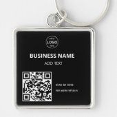 Qr-Code-Firmenlogo Unberührbare moderne Schlüssela Schlüsselanhänger (Vorne)