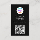 QR-Code Firmenlogo  Visitenkarte (Vorderseite)