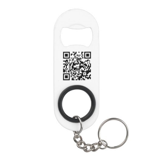 QR-Code Firmenlogo Werbung Mini Flaschenöffner (Rückseite)