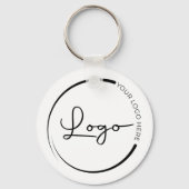 QR-Code Firmenlogo Werbung Schlüsselanhänger (Vorderseite)