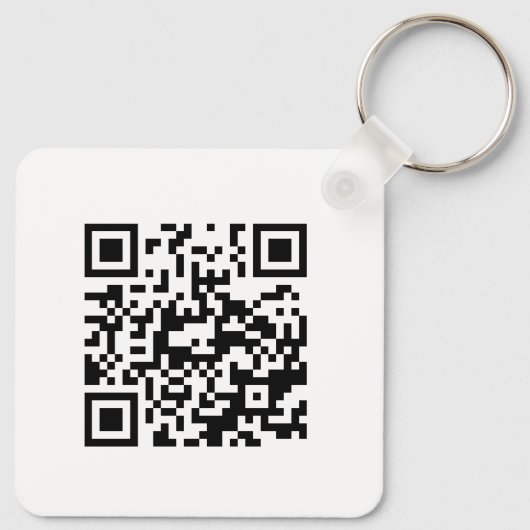 QR-Code Firmenlogo Werbung Schlüsselanhänger (Rückseite)