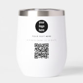 QR-Code-Firmenlogos Modernes Minimalistisches Gesc (Rückseite)