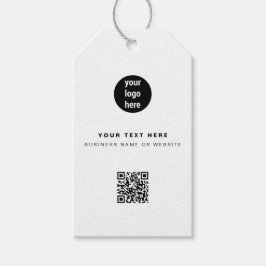 QR-Code-Firmenlogos Modernes Minimalistisches Gesc Geschenkanhänger