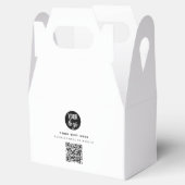 QR-Code-Firmenlogos Modernes Minimalistisches Gesc Geschenkschachtel (Geöffnet)