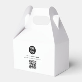 QR-Code-Firmenlogos Modernes Minimalistisches Gesc Geschenkschachtel