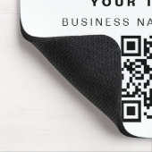 QR-Code-Firmenlogos Modernes Minimalistisches Gesc Mousepad (Ecke)
