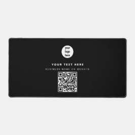 QR-Code-Firmenlogos Modernes Minimalistisches Gesc Schreibtischunterlage