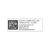 QR CODE Firmenname Anschrift Permastempel (Design)