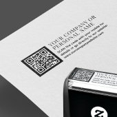 QR CODE-Firmenname benutzerdefinierter Text Permastempel