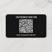 QR Code Firmenname Informationen Modern Business C Visitenkarte (Rückseite)