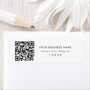 QR-Code Firmenname Rücksendeadresse
