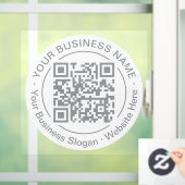 QR-Code-Firmenname Slogan für benutzerdefinierte F Fensteraufkleber (Zuhause)