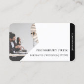 QR-Code Firmenname und Logo-Fotograf Visitenkarte (Vorderseite)