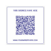 QR Code Firmenname Website Selbstfarbige Briefmark Permastempel (Design)