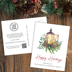 QR-Code Firmenweihnachtszeit Feiertagspostkarte