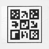 qr Code Fleecedecke (Vorderseite (Horizontal))