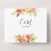 QR Code Flora Signature Script Hochzeit All In One Einladung (Rückseite)