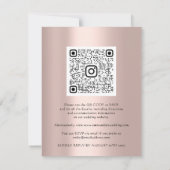 QR CODE Floral Meadow Wildblume Lila Rose (Rückseite)