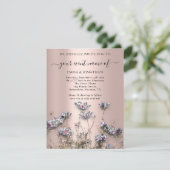 QR CODE Floral Weide Wildblume Grüne Rose (Stehend Vorderseite)