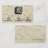 QR Code-flüchtige Visitenkarte (Vorne/Hinten)