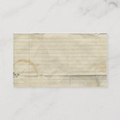 QR Code-flüchtige Visitenkarte (Rückseite)