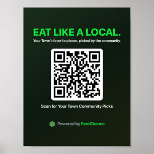 QR-Code-Flyer für Gemeinden und Industrie- und Han Poster
