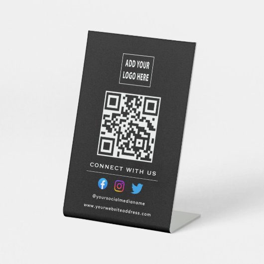 QR-Code folgen der Prüfung, um eine Verbindung mit Sockelschild (Vorderseite)