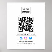QR Code folgen Prüfung, um mit uns zu verbinden we Poster (Vorne)