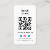 QR Code folgen Prüfung, um mit uns zu verbinden we Visitenkarte (Vorderseite)