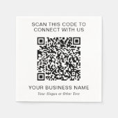 QR-Code Förderung Serviette (Vorderseite)