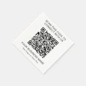 QR-Code Förderung Serviette (Ecke)