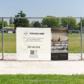 QR-Code-Foto Beige-Banner Banner (InSitu)