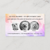 QR Code Foto Business Card Visitenkarte (Rückseite)