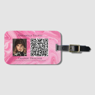 QR-Code Foto Business Company Gepäckanhänger