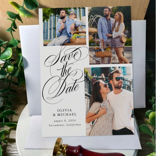 QR-Code Foto Collage Wedding Save The Date