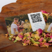 QR Code & Foto Dove Blue Wedding Website Details Begleitkarte