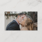 QR-Code Foto Edelgold Einzelheiten der Hochzeit Begleitkarte (Rückseite)