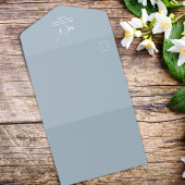 QR Code Foto Elegant Dusty Blue UAWG Online All In One Einladung