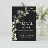 QR-Code-Foto Eucalyptus Einladung (Stehend Vorderseite)