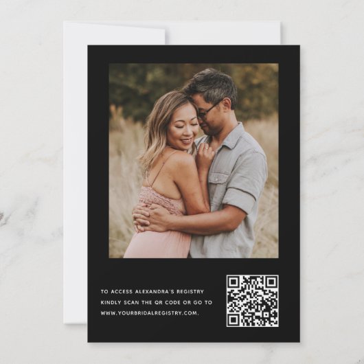 QR-Code-Foto Eucalyptus Einladung (Rückseite)