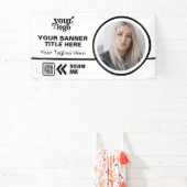 QR-Code-Foto für Business-Logos im Freien Banner (InSitu)
