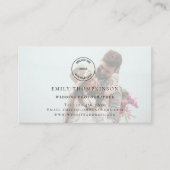 QR-Code-Foto für Hochzeitfotografen mit benutzerde Visitenkarte (Vorderseite)