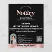 QR-Code-Foto für mobile Notare und Kreditsignierun Flyer (Vorne)