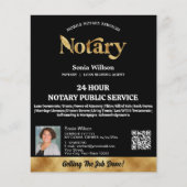 QR-Code-Foto für mobile Notare und Kreditsignierun Flyer (Vorne)