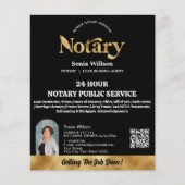 QR-Code-Foto für mobile Notare und Kreditsignierun Flyer (Vorne)