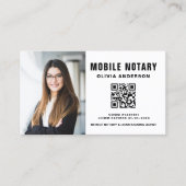 QR-Code-Foto für mobiles Notar-Signieren von Agent Visitenkarte (Vorderseite)
