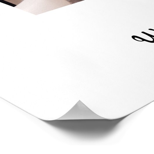 QR-Code-Foto für Monogramm oder Add-Logos Poster (Ecke)