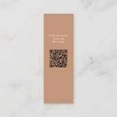 QR Code Foto Graduate Abschluss Name Telefonnummerkarte (Rückseite)