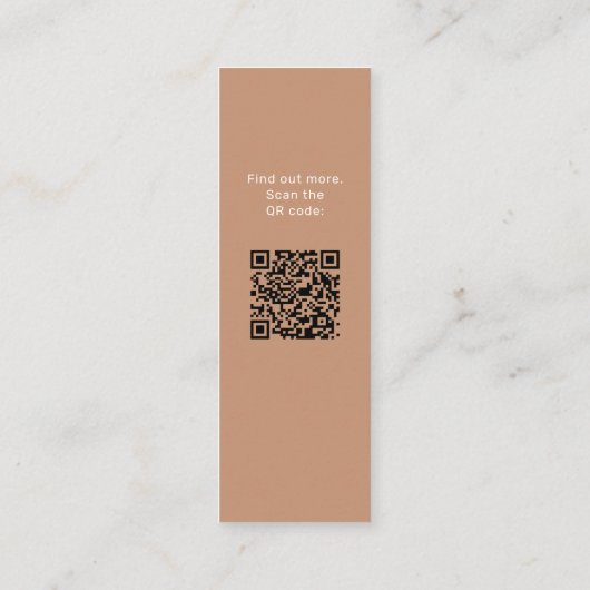 QR Code Foto Graduate Abschluss Name Telefonnummerkarte (Rückseite)